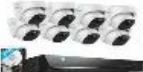 קיט 8 מצלמות כיפה 8 מגה Reolink RLK16-820D8-A