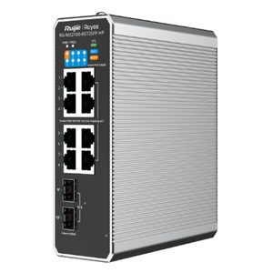 מתג תעשייתי PoE 10 פורטים RG-NIS2100-8GT2SFP-HP